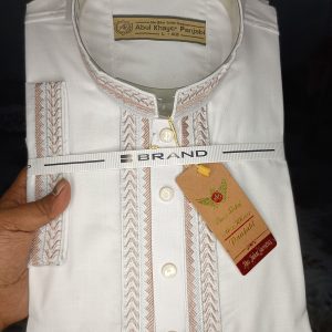 Premium Arabian All Cotton Panjabi - white