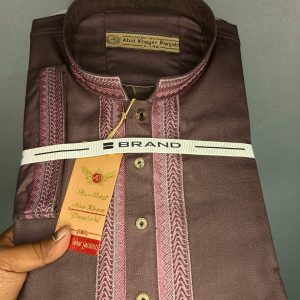 Premium Arabian All Cotton Panjabi - coffee color