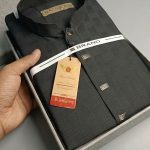 China popcorn fabric panjabi - Black